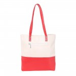 Beau Design Stylish  Cream Color Imported PU Leather Casual Tote Handbag With For Women's/Ladies/Girls